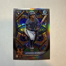 2025 Bowman Chrome Luisangel Acuna #32 Stained Glass Refrigerator Mets Rookie RC