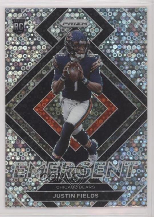 2021 Panini Prizm Emergent No Huddle Prizm Justin Fields #E-4 15ej