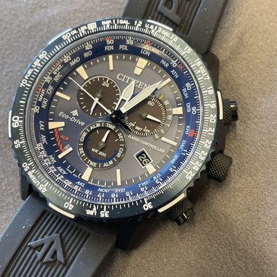 #ad #ad Citizen Sky Promaster Radio Controlled Air Blue Dial Eco Drive CB5006 02L $410.00