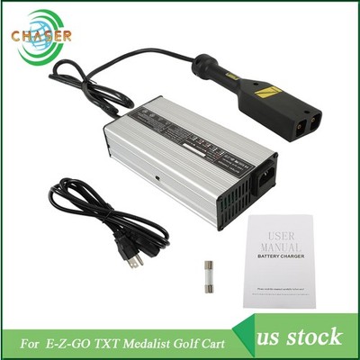 For EZGO TXT Medalist Golf Cart D Style Plug 36 Volt 5 Amp Battery Charger