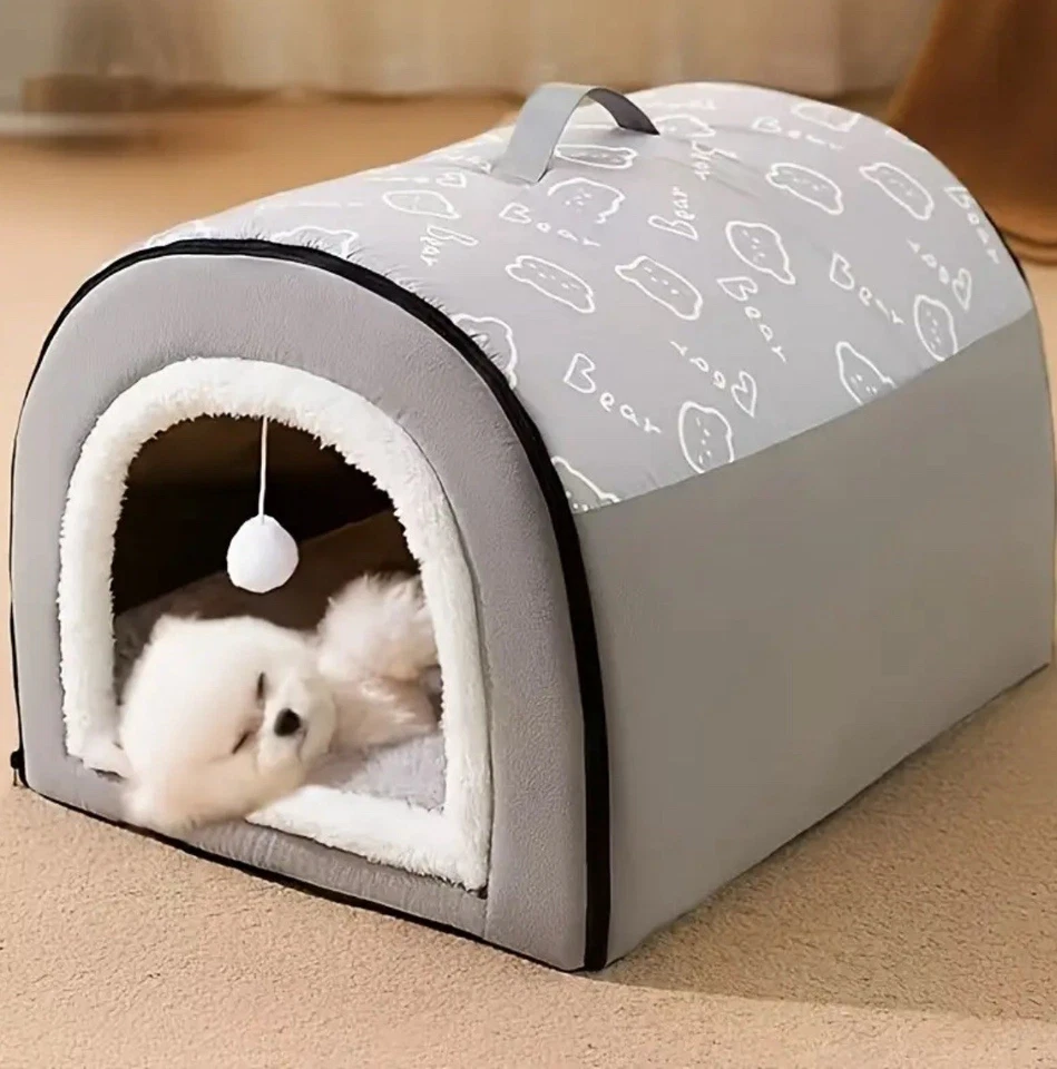 Hundehütte Hundehaus Katzenhaus Hundebett Hundehöhle Hundekorb Hundesofa L - Bild 3 von 4