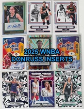 2025 Panini Donruss WNBA INSERTS Rookies VETs Autos Flat Rate Shipping