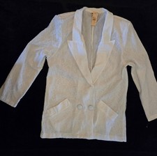 Main Frame California Size Medium White Lace Blazer