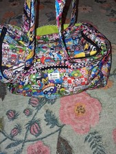 NWOT Tokidoki x Ju-Ju-Be Large Duffle Travel Bag Multicolor Character Print Tote