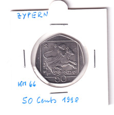 Cipro - 50 centesimi 1998