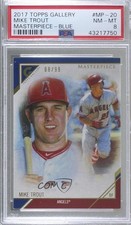 2017 Topps Gallery Masterpieces Blue 8/99 Mike Trout #MP-20 PSA 8 2f4