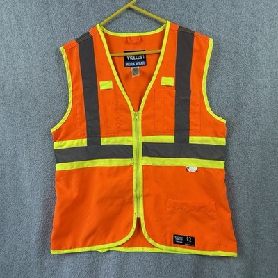 Walls Work Wear Vest Men s Medium  Orange 3M Reflective