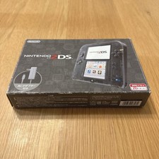 Nintendo 2DS Clear Black Console with Box AC Adapter