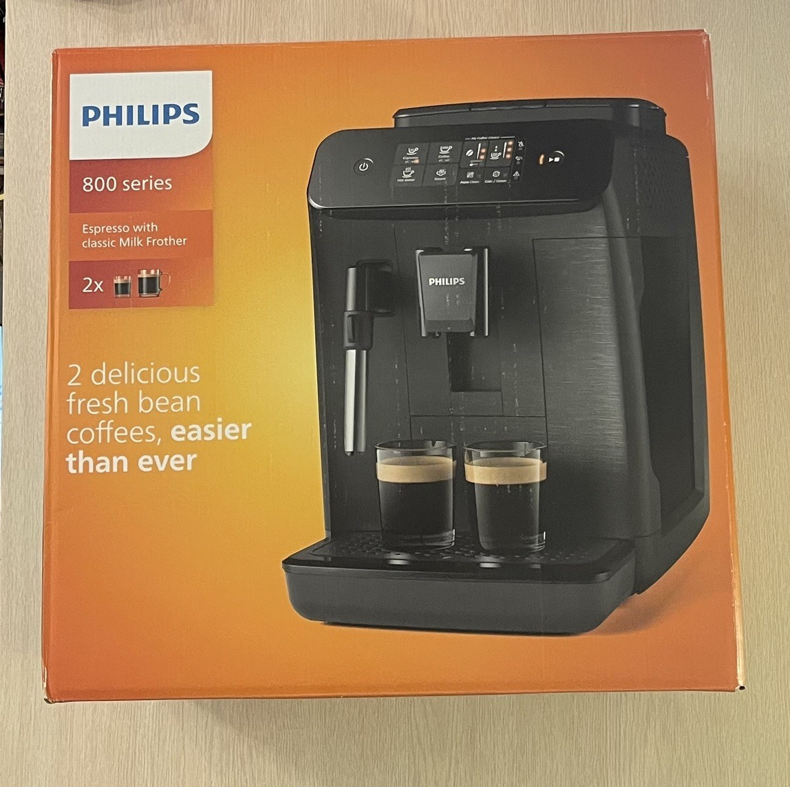 NEW Philips 800 Series Fully Automatic Espresso Coffee Machine w/ Milk Frother
