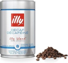 4 x 250g illy Coffee - Decaf Coffee Beans - Medium Roast - 100% Arabica Whole 24.00 per kilo