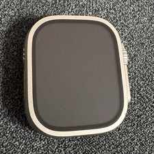 Apple Watch Ultra 49 mm Titan Silber Smartwatch GPS mit Lederarmband