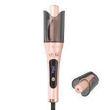 Automatic Rotating Curling Iron 1-inch - LANDOT 2-Way Anti-Tangle Self Curlin...