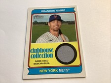 2024 Topps Heritage - Clubhouse Collection Relics Brandon Nimmo #CCR-BN (MEM)