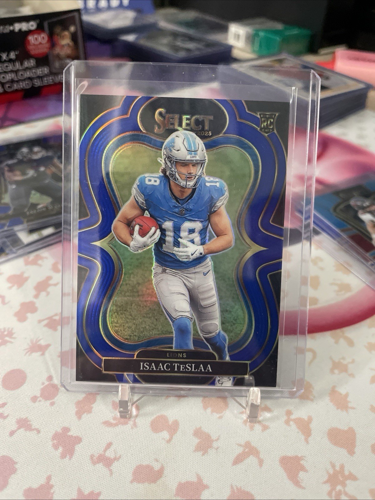 2025 Panini Select Isaac TeSlaa Blue Prizm Suite Level /99 Lions (RC)