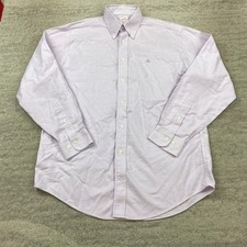 VTG Brooks Brothers Oxford Button Shirt Medium 15.5 Purple OCBD Outdoors Mens