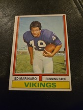 1974 Topps ED MARINARO #189 Rookie Minnesota Vikings Running Back NM-MT
