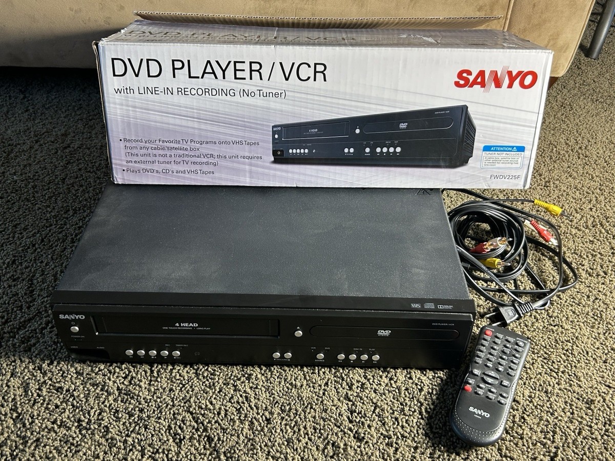 Sanyo DVD VCR Combo Player In-Line Recording FWDV225F - In