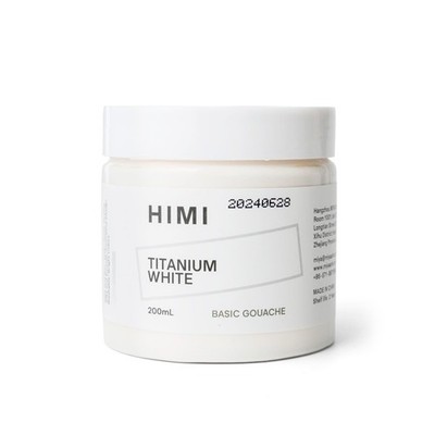 HIMI Gouache Refill Paints,White Color(200 ml Bottles), Non Toxic Paint for C...