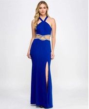 Speechless Women’s Blue Unlined Sleeveless Dress