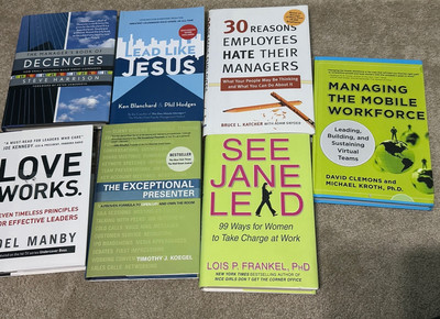 Management and leadership book bundle, seven books