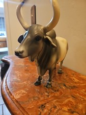 Vintage 80s Breyer Molding Co. Gray Brahma Bull Matte Marked B Model, 1st. Edit.