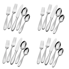 Mikasa Hamilton 18/10 Stainless Steel 20pc. Flatware Set (Service for Four)