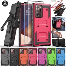For Samsung Galaxy Note20 Ultra Case Shockproof Cover Belt Clip Screen Protector