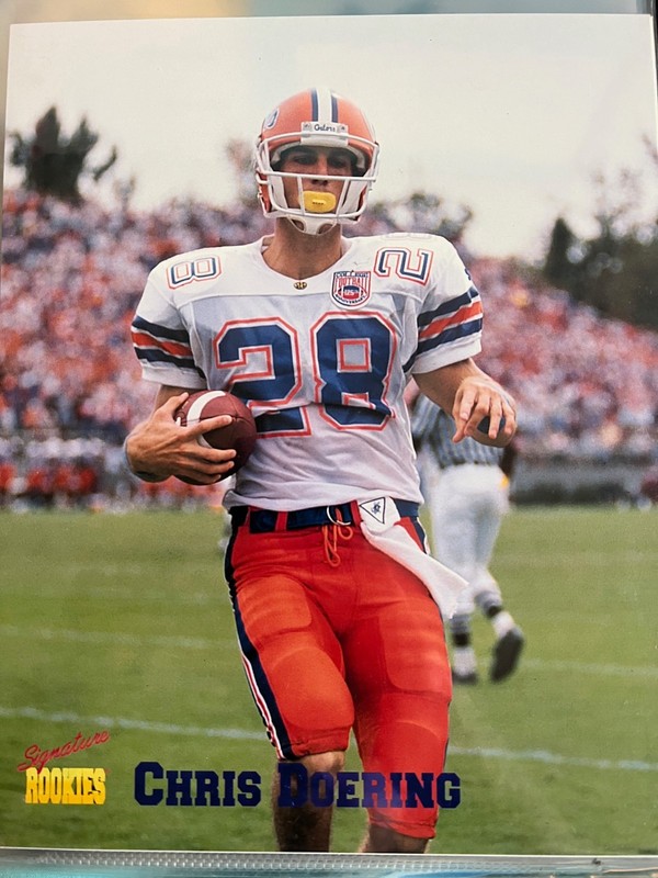 Signature Rookies Chris Doering football 8x10 photo 