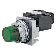 Siemens 52Pl5e3xb Pilot Light, Led, Full Voltage, Grn, 120Vac