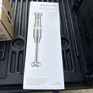KitchenAid Corded 3-Speed Hand Blender Contour Silver KHVB53CU NEW