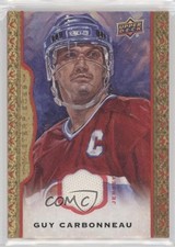 2014 Upper Deck Masterpieces Red Framed Memorabilia 19/85 Guy Carbonneau HOF n3t