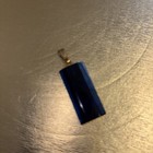 Rose Encased In A Blue Lucite Pendant - Beveled Edge In Rectangle Shape — photo 3