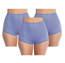 BALI Skimp Skamp Brief Panties Medium 6 Full Coverage Nylon 2633 Lot of 3 NWT