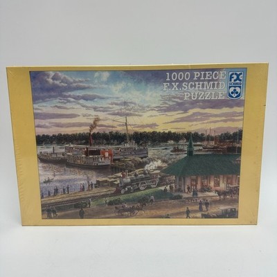 20'' x 27'' FX Schmid 1890 s Rendition Of Harbor Springs 1000 Piece Puzzle 98170