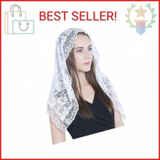 Lace Mantilla Catholic Chapel Veil Head Covering Latin Mass White 