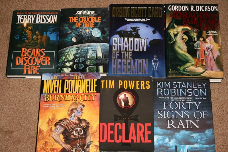 Science Fiction & Fantasy Lot of 7 Used Hardcovers