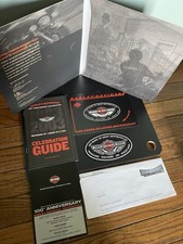 Opuscolo, patch, guida Harley Davidson 100° anniversario celebrazione collezione