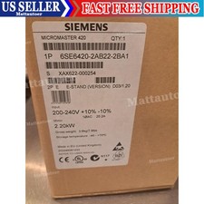 SIEMENS 6SE6420-2AB22-2BA1 MICROMASTER 420 2.2kW NEW IN BOX