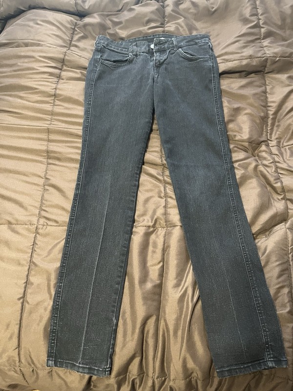 H&M Women’s Black Denim Jeans Low Waist 29/32. In Excellent Condition