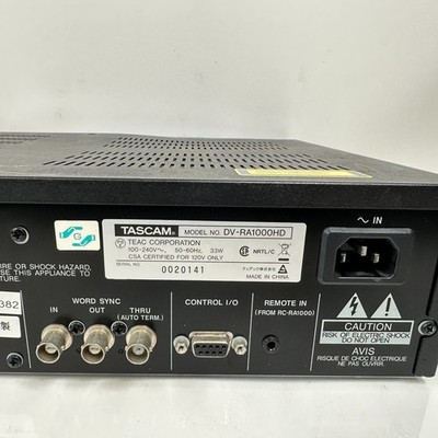 TASCAM タスカム/デジタルマスターレコーダー/DV-R1000HD/0090121/楽器関連/Bランク/77【中古】 TASCAM DV-RA1000HD Stereo Master Recorder; AS-IS | eBay