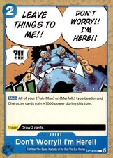 Don't Worry!! I'm Here!! OP14-057 Common The Azure Sea's Seven One Piece NM