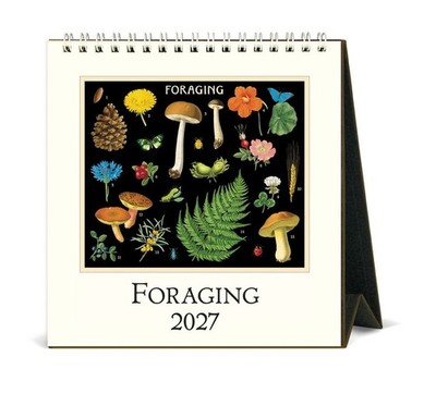 Cavallini & Co. 2027 Easel Desk Calendar Foraging