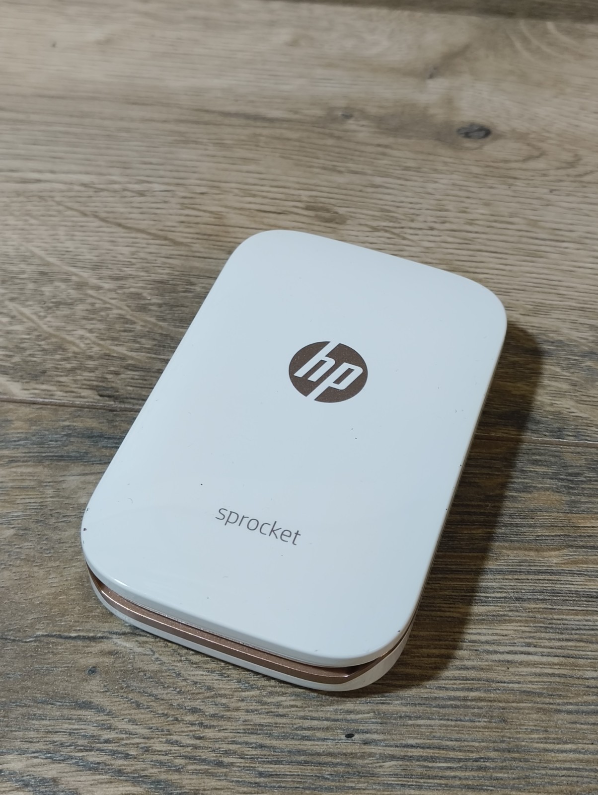 HP Sprocket White / Rose Gold Compact Photo Printer - Working