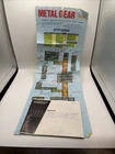 Vintage 1988 Metal Gear NES MANUAL And Map Only Nintendo