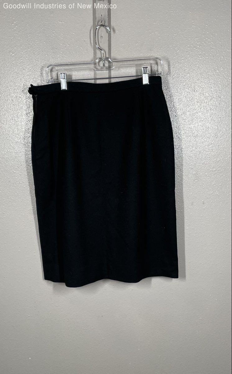 Pendleton Womens Black Solid Wool Lined Pencil Sk… - image 2