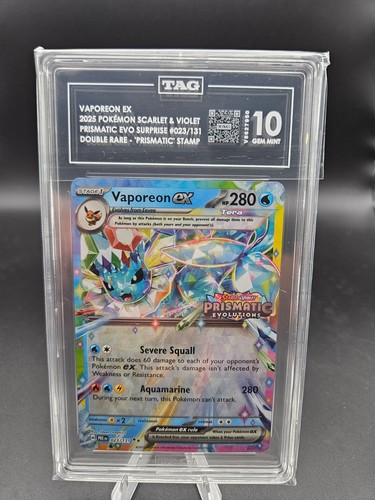 Vaporeon ex graded PSA 10 for sale on eBay