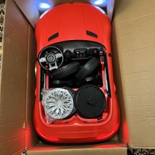 Red 12V Ride on Car 2 Seater Power Wheels Car with Remote Bluetooth LED Lights