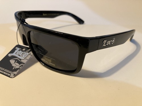 Locs Sonnenbrille schwarzes Gestell rauchfarbene Gläser 8LOC91063-BK - Bild 1 von 10