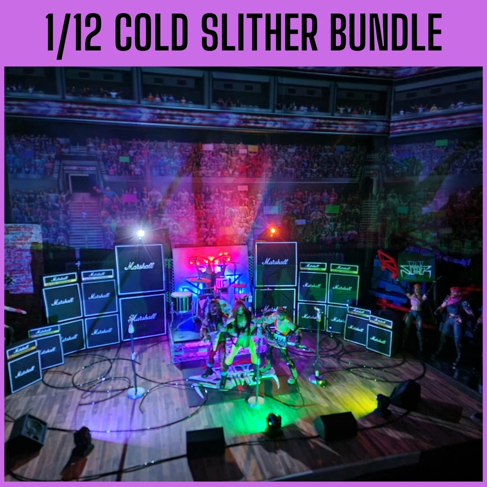 Paquete COLD SLITHER STAGE - Escala 1/12 - Clasificado GI Joe, Altavoces Marshall Foto 2 de 4