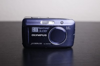 Untested Olympus Stylus Digital 500 Camera For Parts